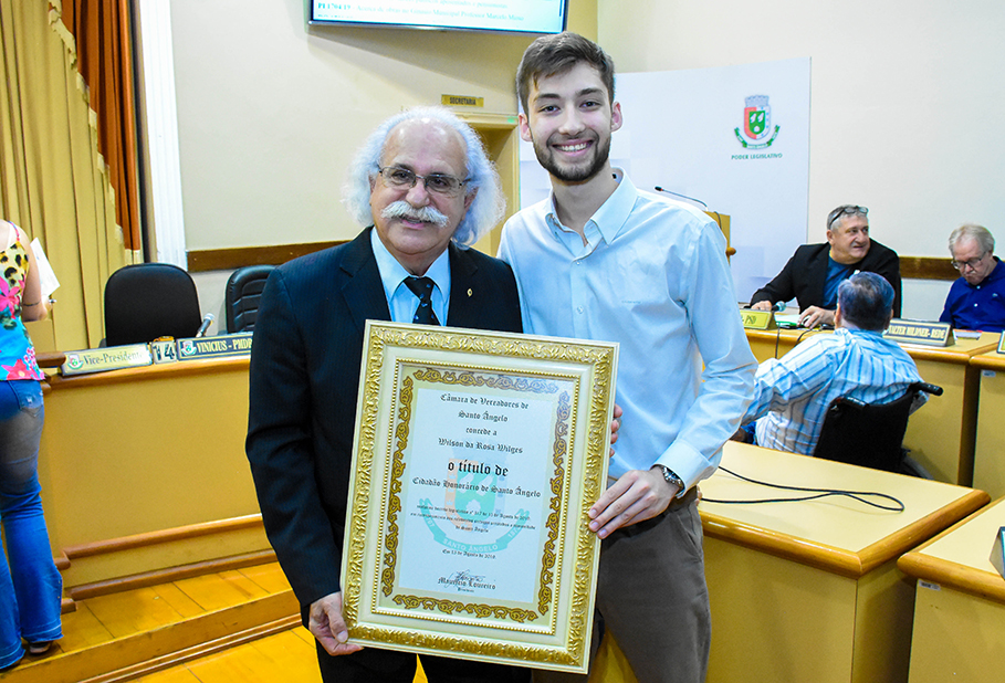 Wilson da Rosa Wilges recebe título de Cidadão Honorário de Santo Ângelo