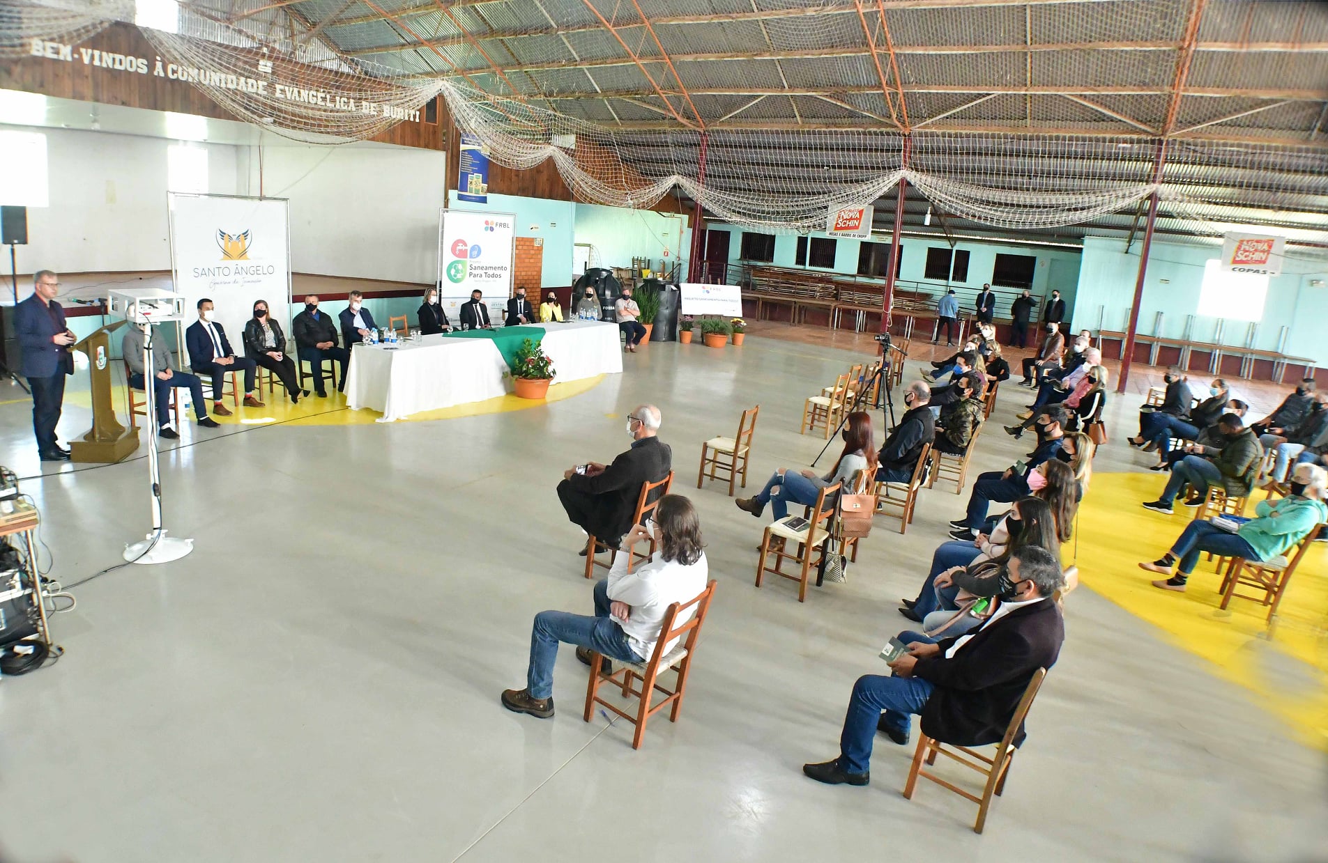 Poder Legislativo presente no lançamento o Projeto "Saneamento para Todos"