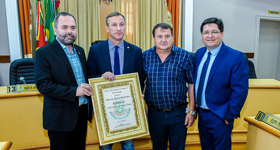 Deputado federal Ubiratan Sanderson recebe título de Cidadão Honorário de Santo Ângelo
