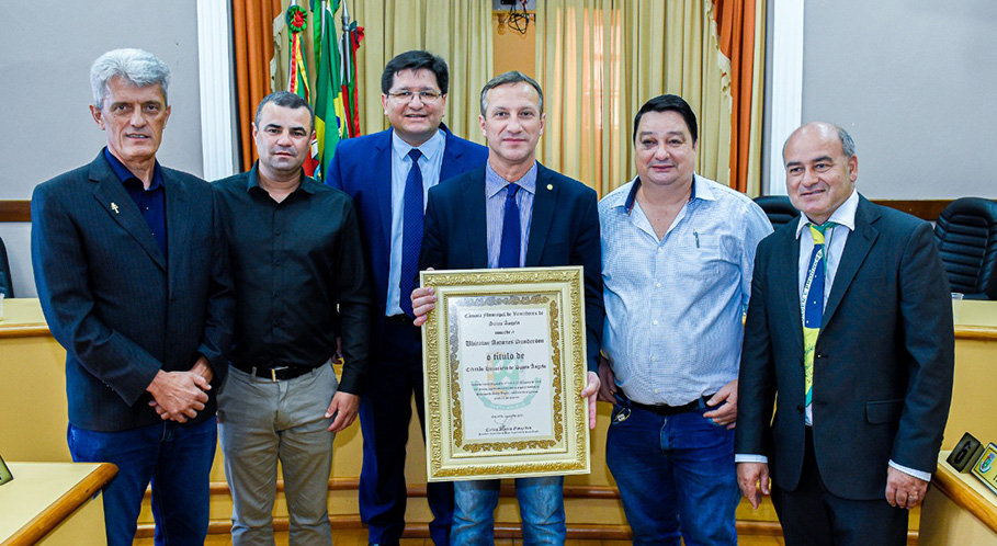 Deputado federal Ubiratan Sanderson recebe título de Cidadão Honorário de Santo Ângelo
