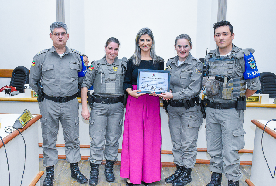 Patrulha Maria da Penha completa 7 anos de atuação em Santo Ângelo com homenagem do Legislativo