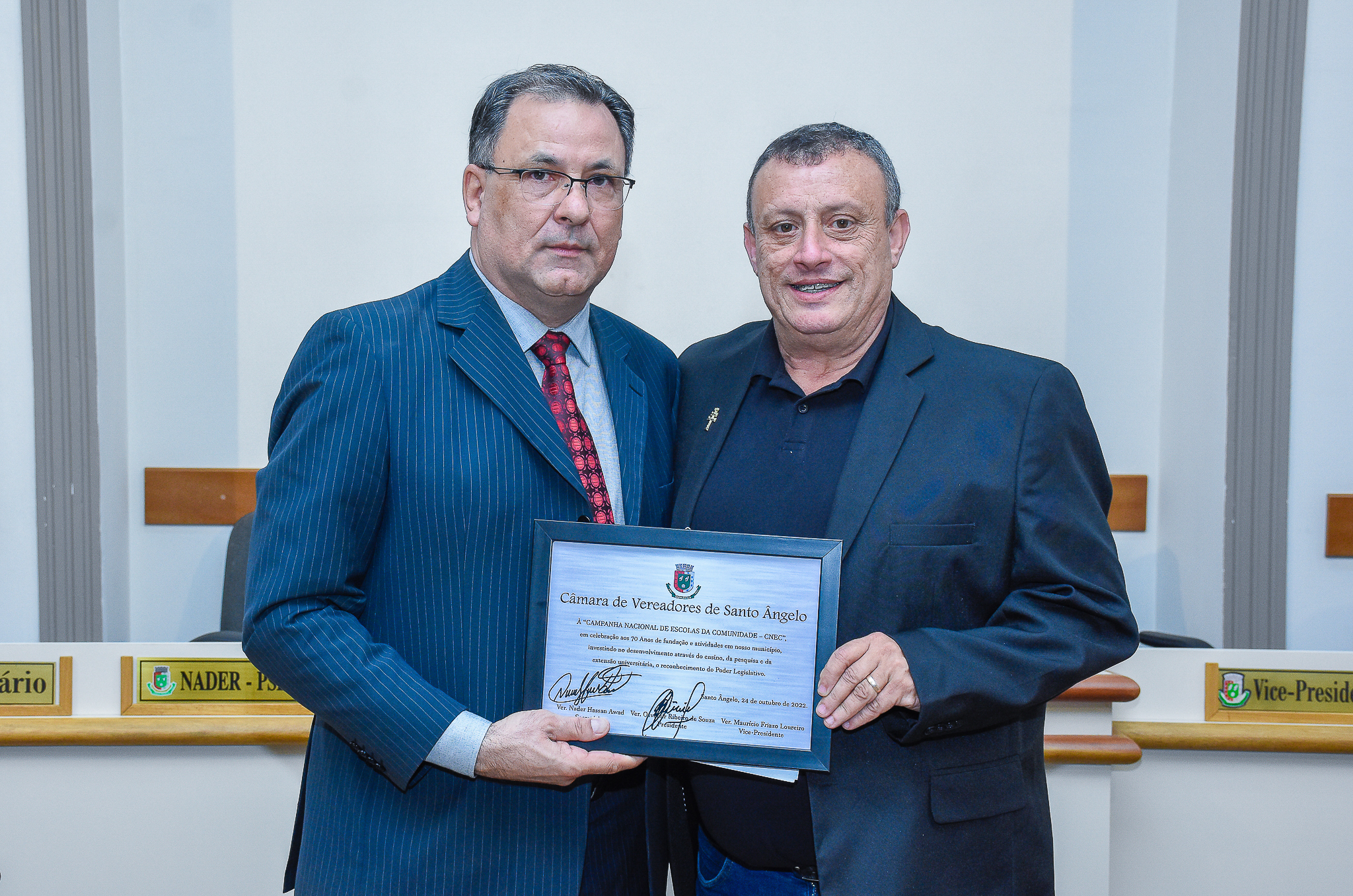 Legislativo presta homenagem aos 70 anos da Faculdade CNEC Santo Ângelo