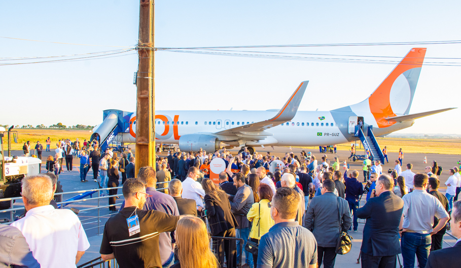 Pela primeira vez na região Boeing 737-800 da empresa Gol da início aos Voos com conexão são Paulo, Santo Ângelo 