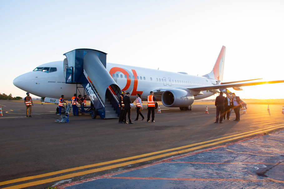 Pela primeira vez na região Boeing 737-800 da empresa Gol da início aos Voos com conexão são Paulo, Santo Ângelo 