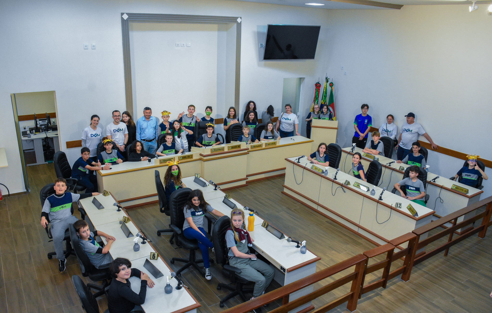 Estudantes de Maravilha/SC visitam o parlamento municipal 