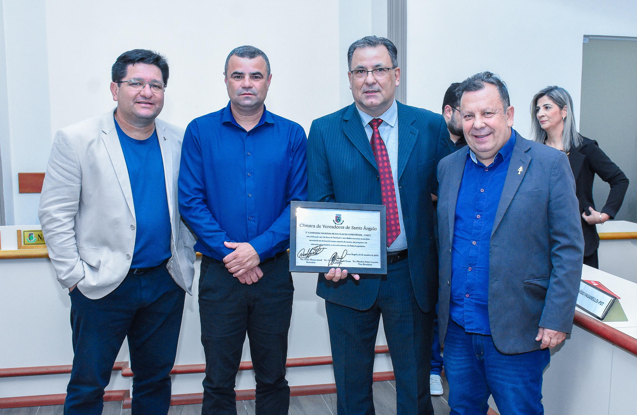 Legislativo presta homenagem aos 70 anos da Faculdade CNEC Santo Ângelo