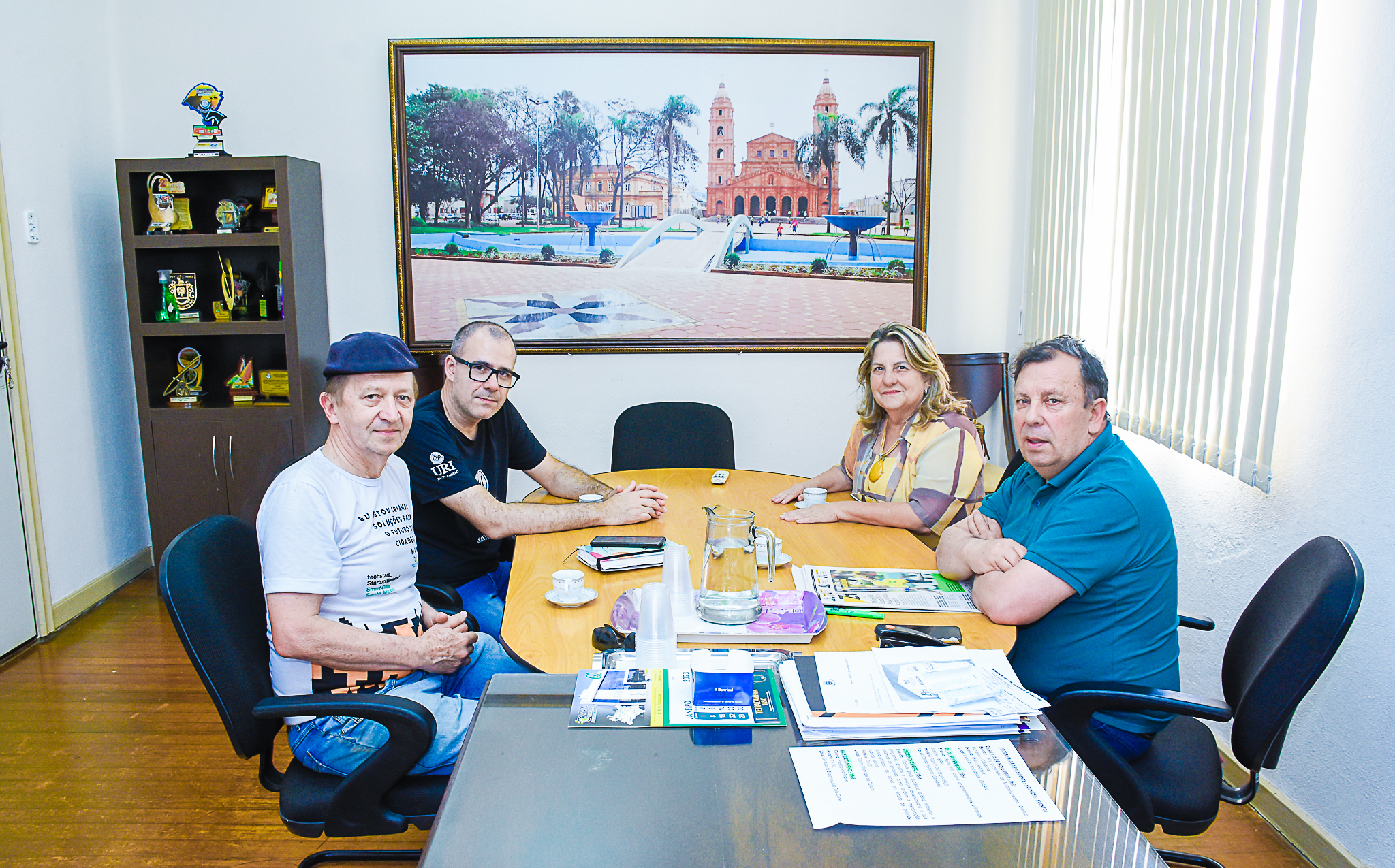  Legislativo recebe representantes do COMUDE e COREDE  para tratar sobre  consulta popular