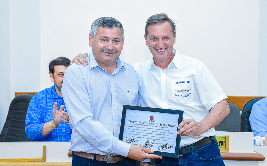  Sessão Especial presta homenagem aos envolvidos na concretização das obras no Aeroporto de Santo Ângelo.