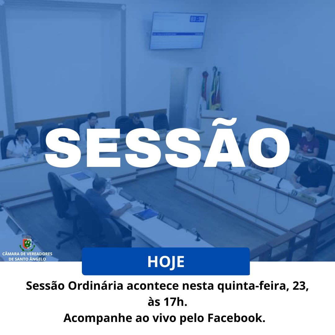 Sessão Ordinária acontece nesta quinta-feira, 23, sem a presença de público devido às obras de reforma realizadas no prédio da Câmara.