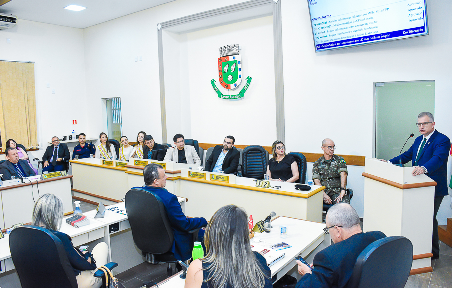 Legislativo realiza  Sessão Solene em homenagem aos 150 anos de emancipação político-administrativa de Santo Ângelo