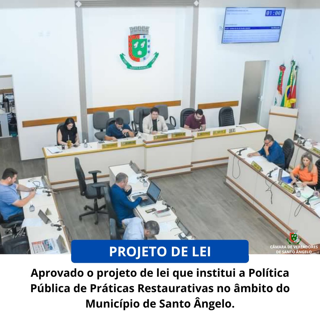 Legislativo aprova Projeto de lei  que institui Política Pública de Práticas Restaurativas 