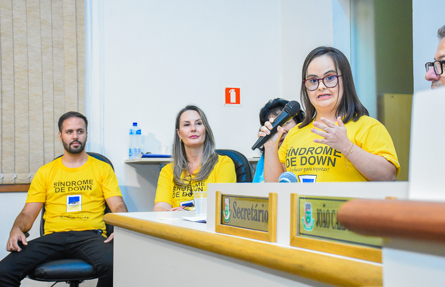 Câmara de Vereadores realiza realizada Sessão Especial alusiva ao Dia da Conscientização da Pessoa com Síndrome de Down