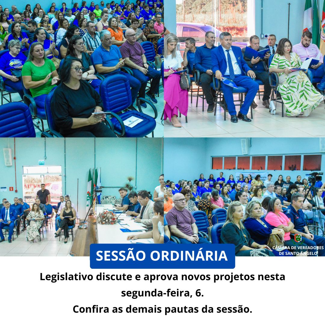 Confira as matérias que estiveram em pauta na Sessão Ordinária desta semana