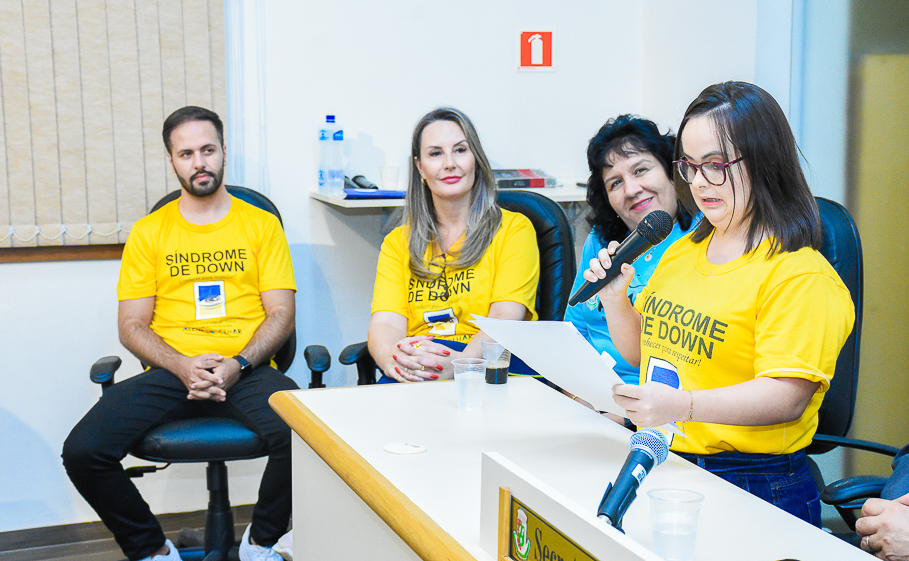 Câmara de Vereadores realiza realizada Sessão Especial alusiva ao Dia da Conscientização da Pessoa com Síndrome de Down