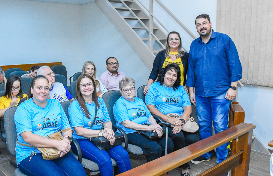 Câmara de Vereadores realiza realizada Sessão Especial alusiva ao Dia da Conscientização da Pessoa com Síndrome de Down