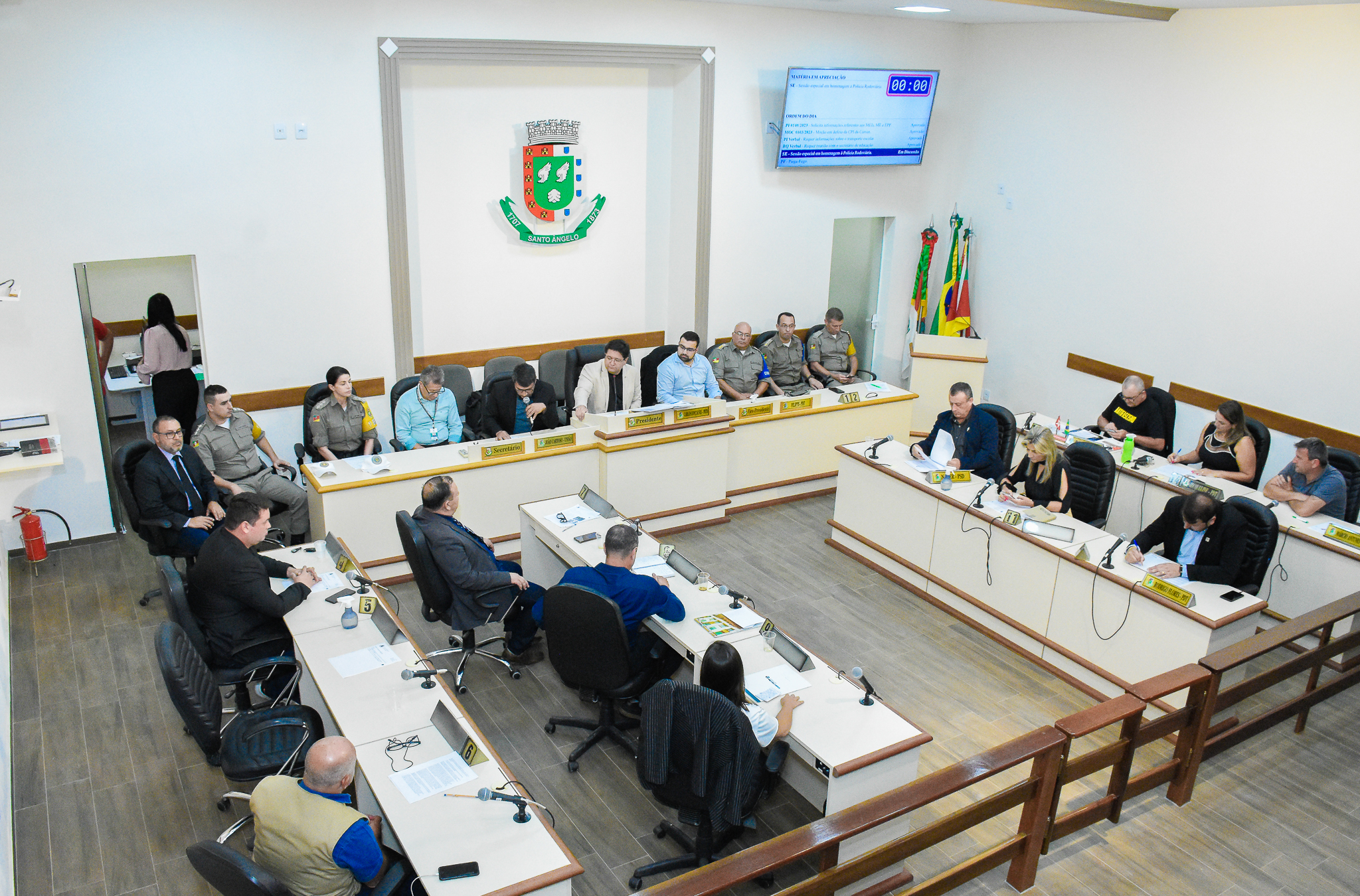 Sessão Especial do Legislativo marca os 22 anos do policiamento rodoviário da Brigada Militar de Santo Ângelo