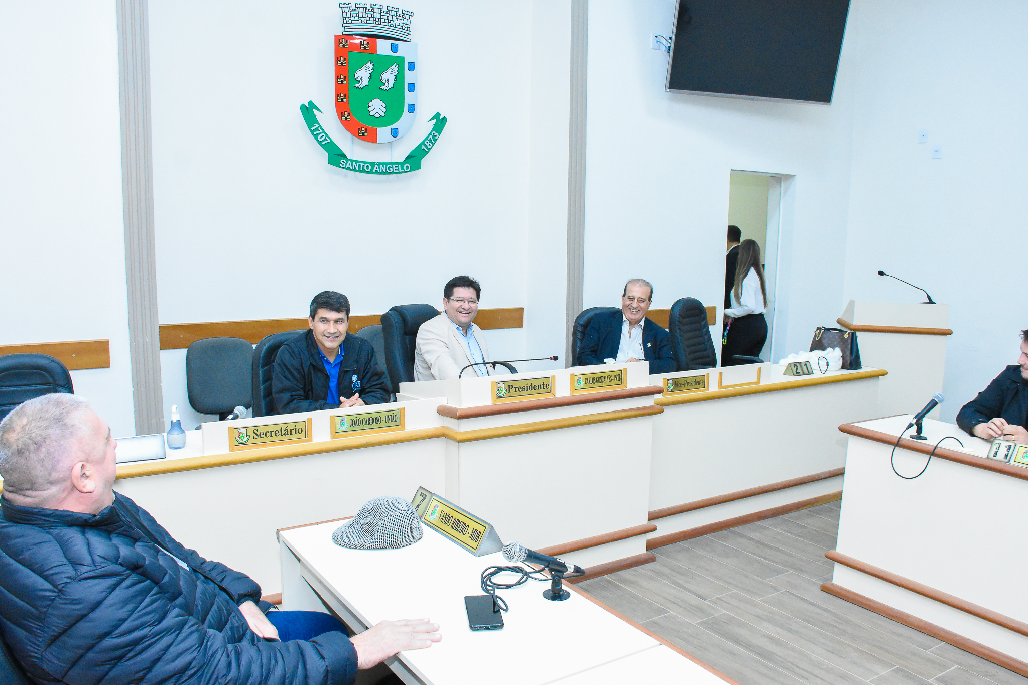 Ministro do Tribunal de Contas da União,  João Augusto Ribeiro Nardes visita o Legislativo