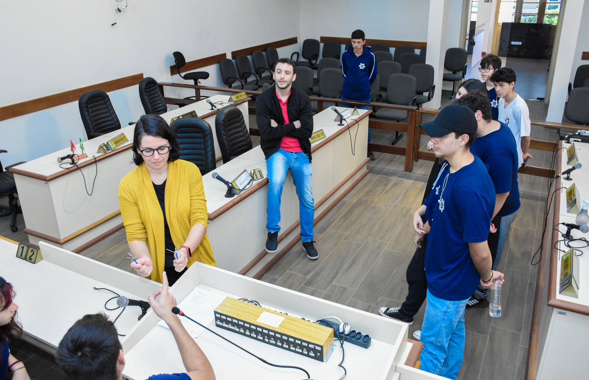   Alunos da Escola Técnica Estadual Presidente Getúlio Vargas visitaram as dependências da Câmara de Vereadores
