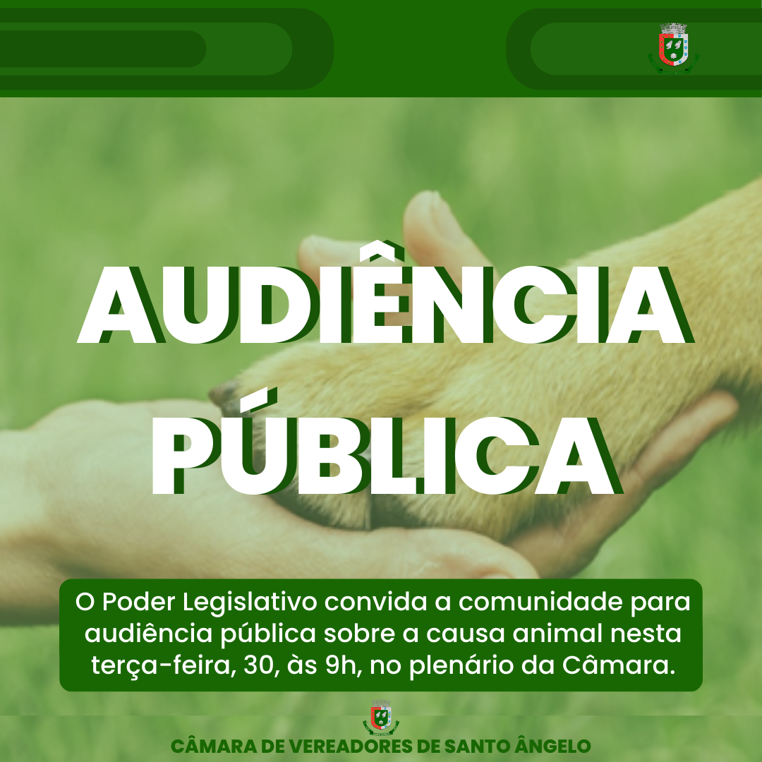 Legislativo realizará audiência pública nesta terça-feira, 30, para discutir a causa animal