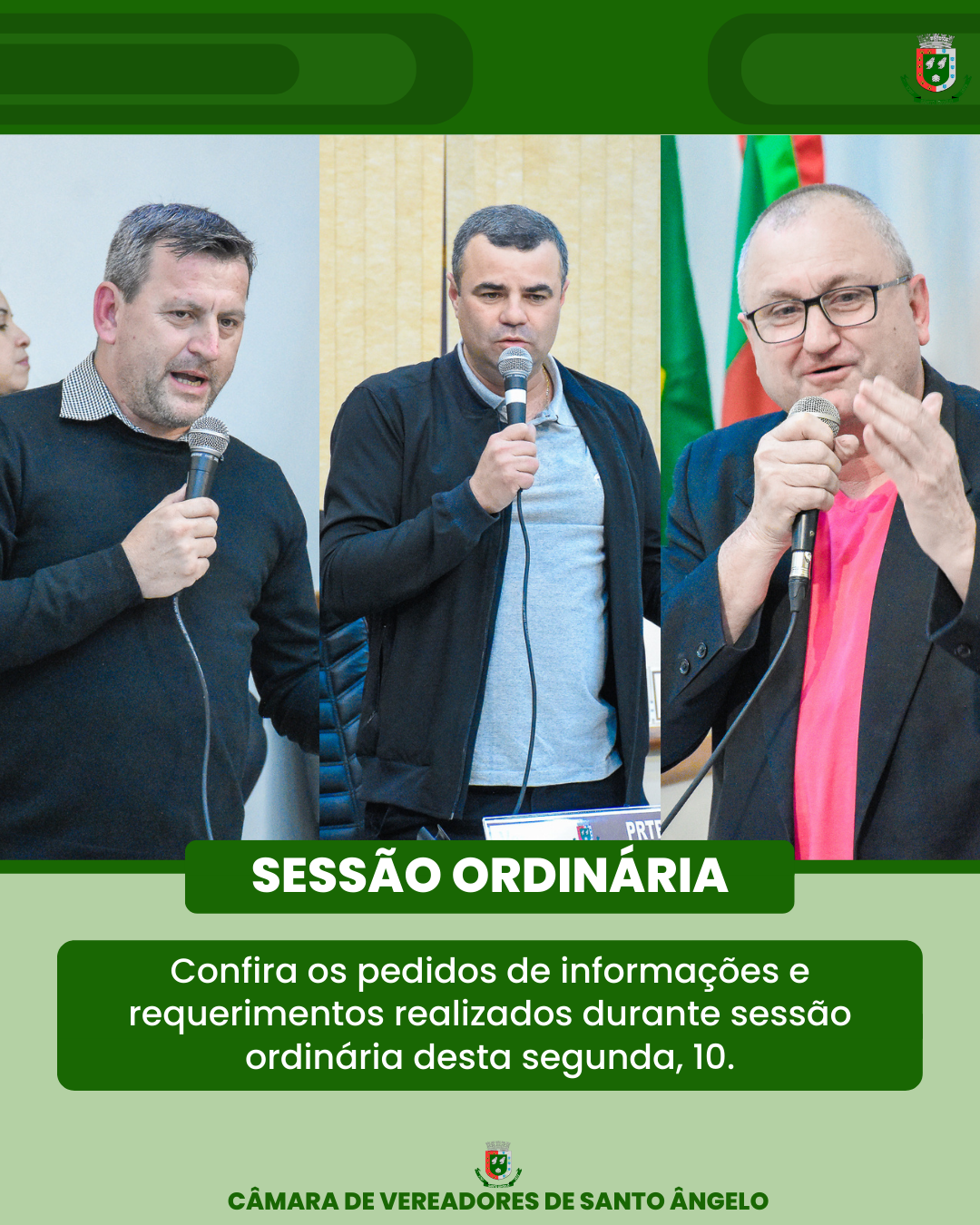Confira requerimento e pedidos de informação colocados em pauta na última segunda-feira