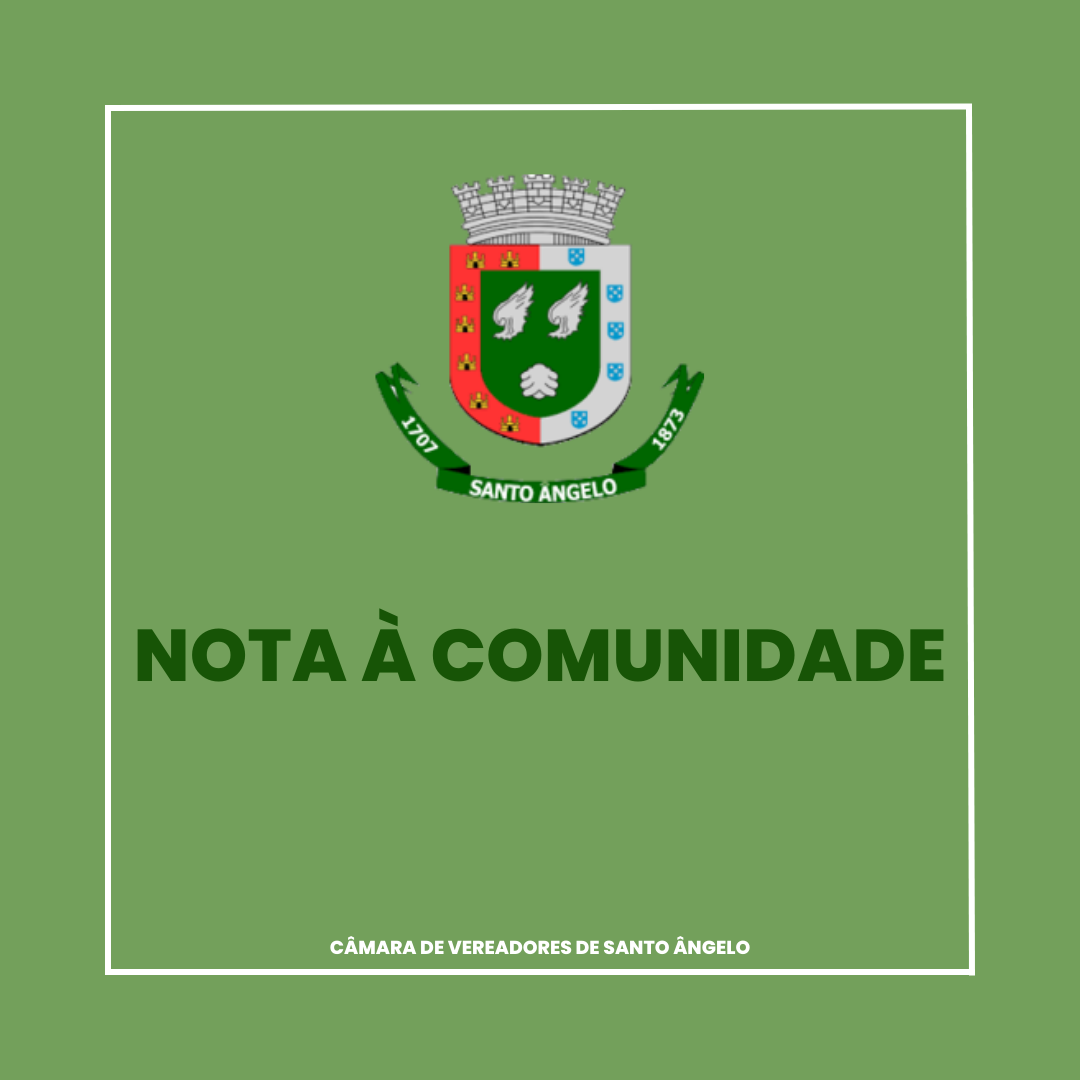 Nota à comunidade