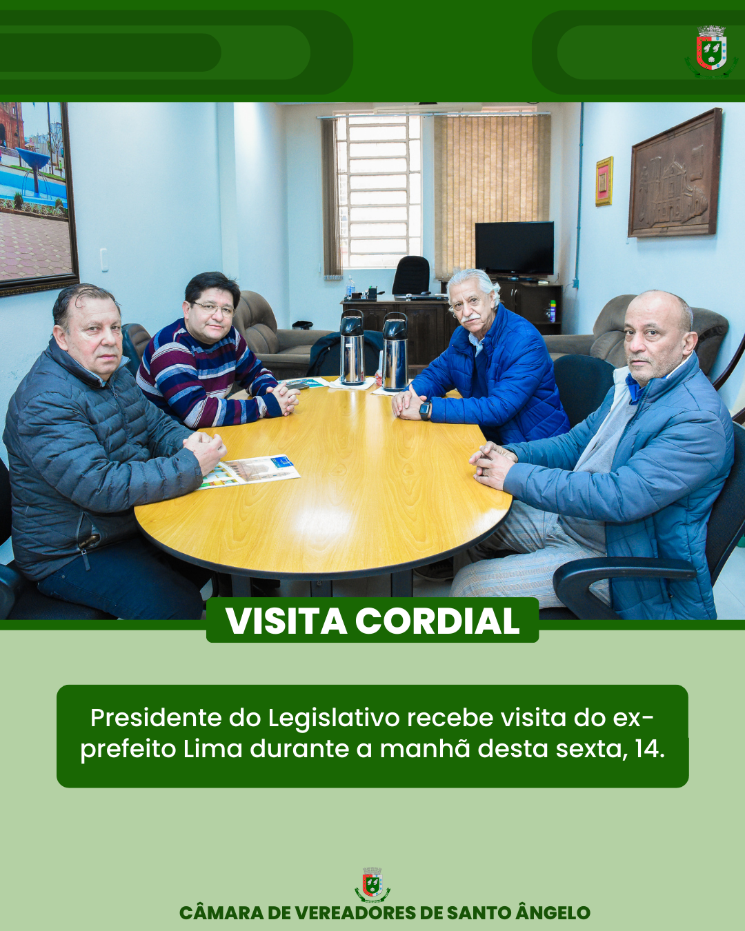  Presidente do Legislativo recebe visita de cortesia do ex-prefeito José Lima Gonçalves