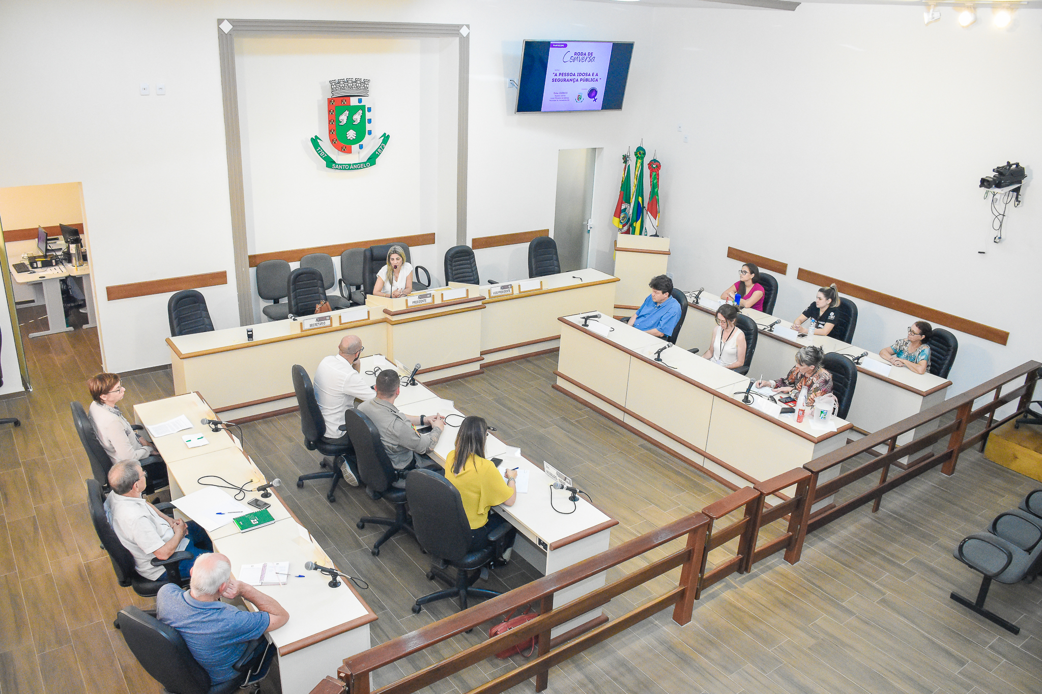 Realizada roda de conversa com o tema “A pessoa idosa e a segurança pública”