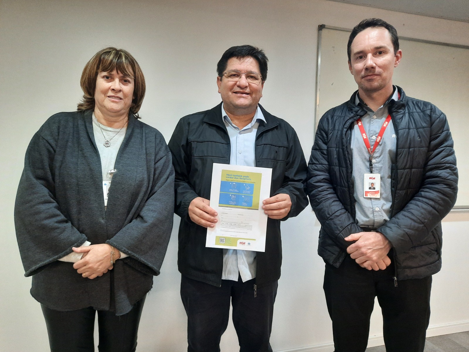 Vereadores estiveram presentes no lançamento da campanha “Hospitais com + saúde” em parceria com a RGE