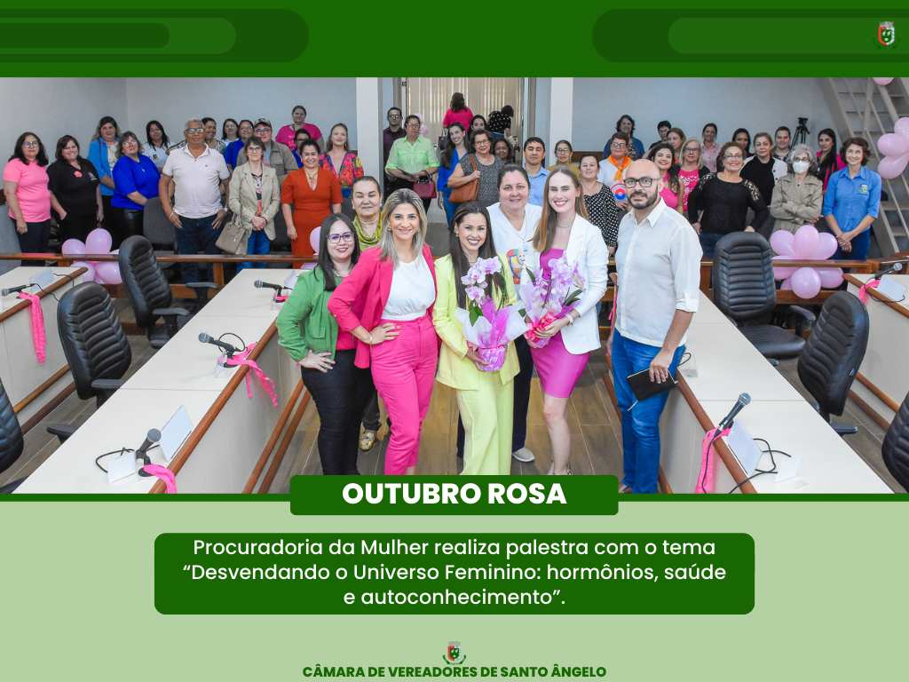 Procuradoria da Mulher realiza palestra “Desvendando o Universo Feminino: hormônios, saúde e autoconhecimento”