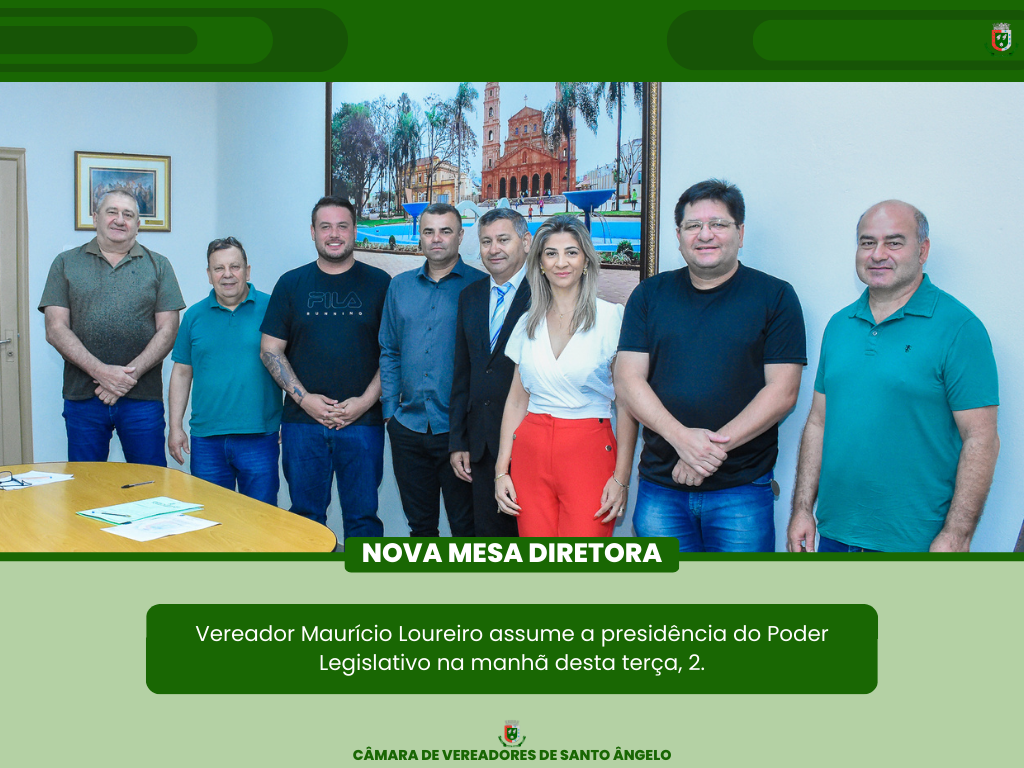  Vereador Maurício Loureiro (PDT) assumiu a Presidência da Câmara na manhã desta terça-feira