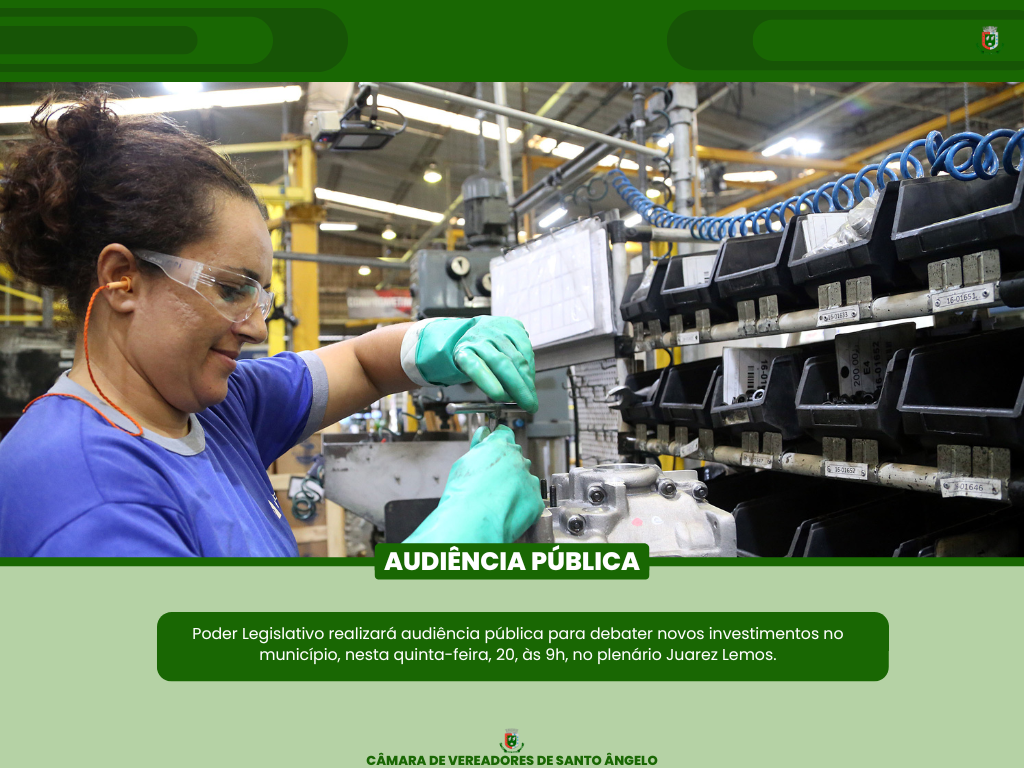 Legislativo promove Audiência Pública