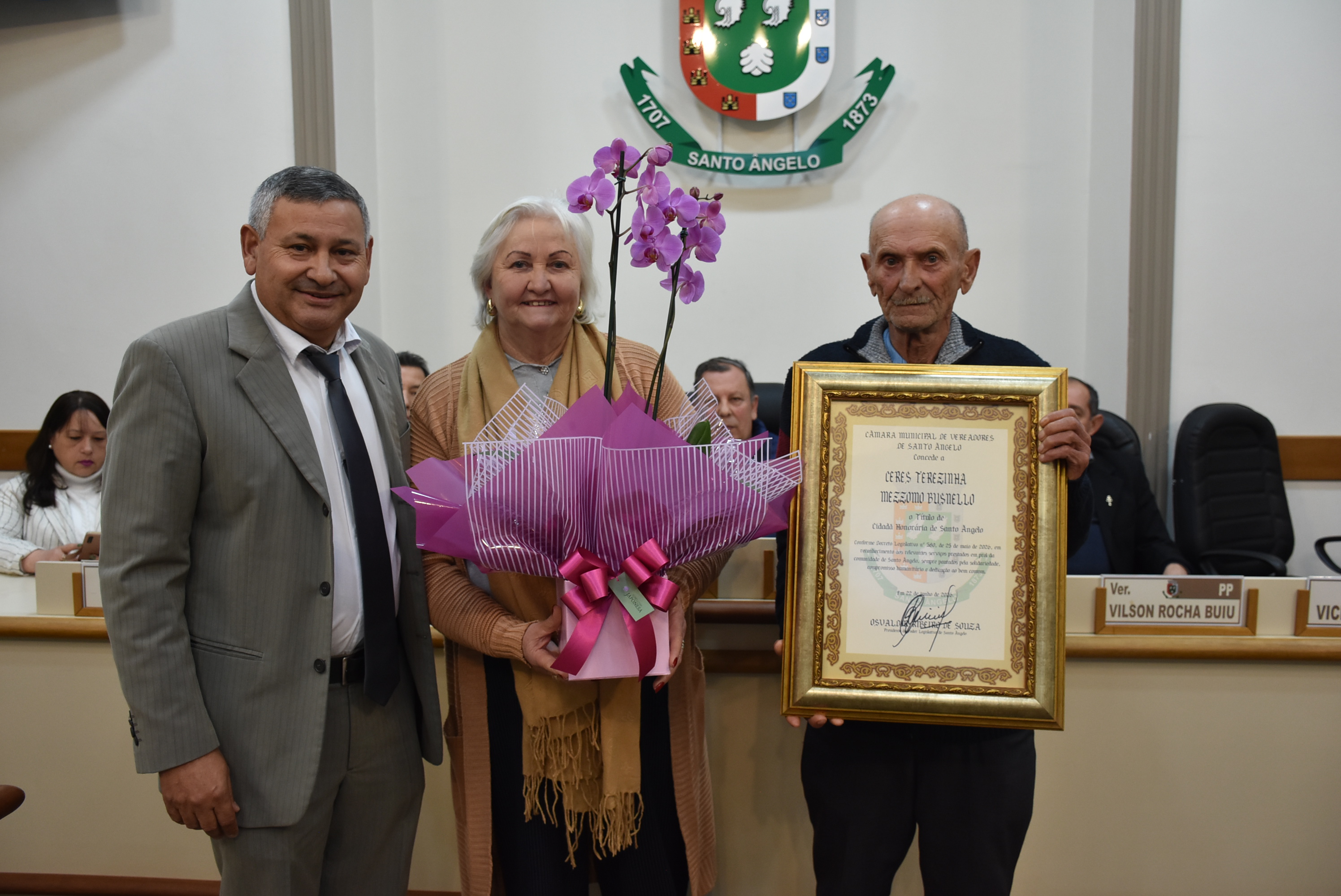 Ceres Terezinha Busnello recebe Título de Cidadã Honorária de Santo Ângelo