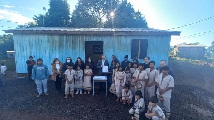Santo &Acirc;ngelo cede 5,4 hectares &agrave; Associa&ccedil;&atilde;o Ind&iacute;gena Tekoa Pyau